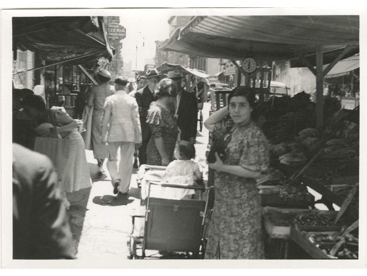 Sidewalk markets in Little Italy.
