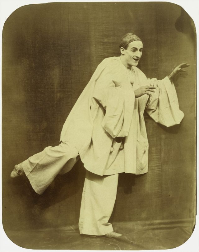 Photographs of Jean-Charles Deburau as Pierrot in 1855 by Nadar - Flashbak