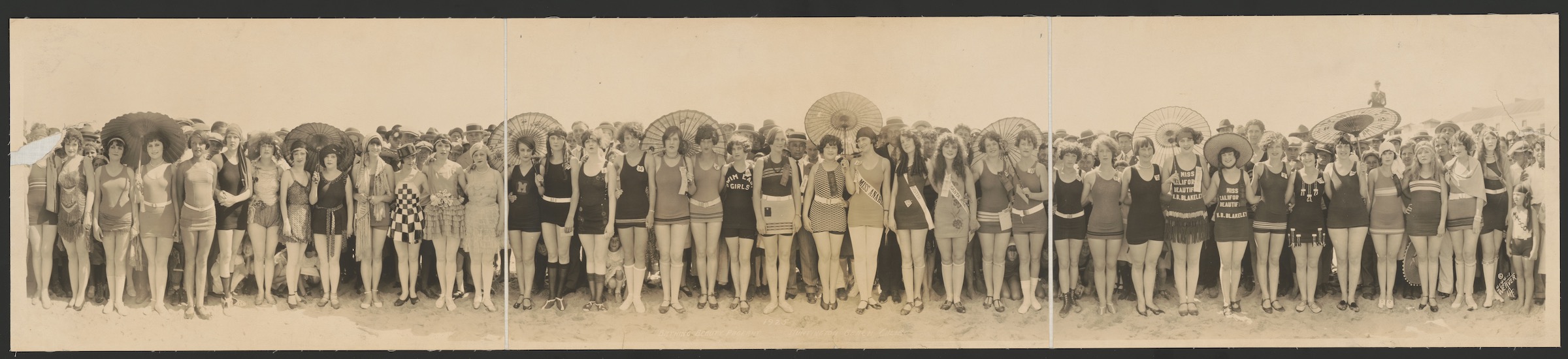 Bathing Beauty Pageant, 1925, Huntington Beach, Calif.