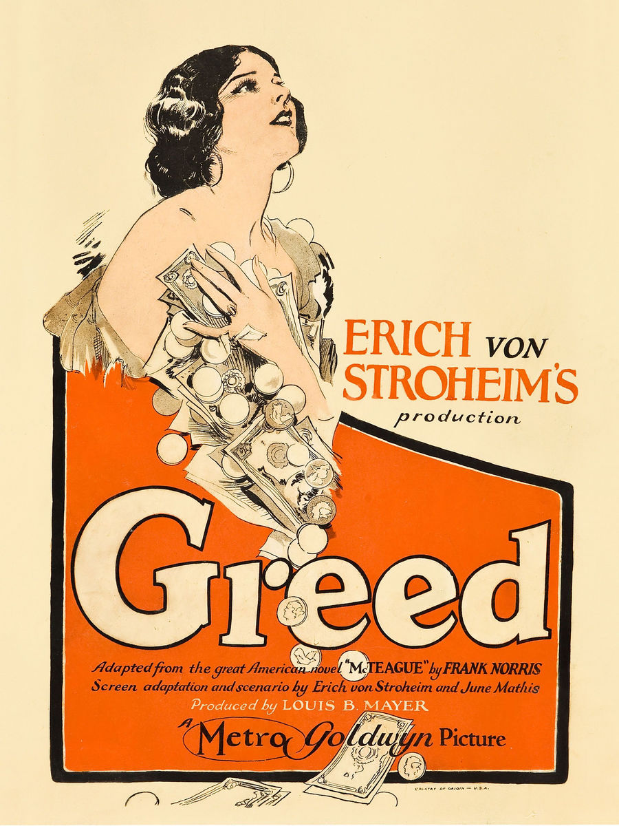 Greed Starring Zazu Pitts Directed By Erich Von Stroheim In 1924 