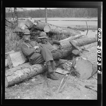 On Location With Maine Woodsmen in 1943