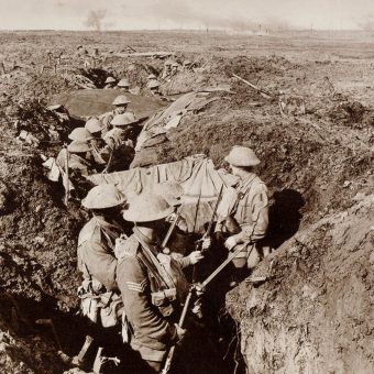 Fix Bayonet.' Australian Infantry preparing to resist a counter attack ...