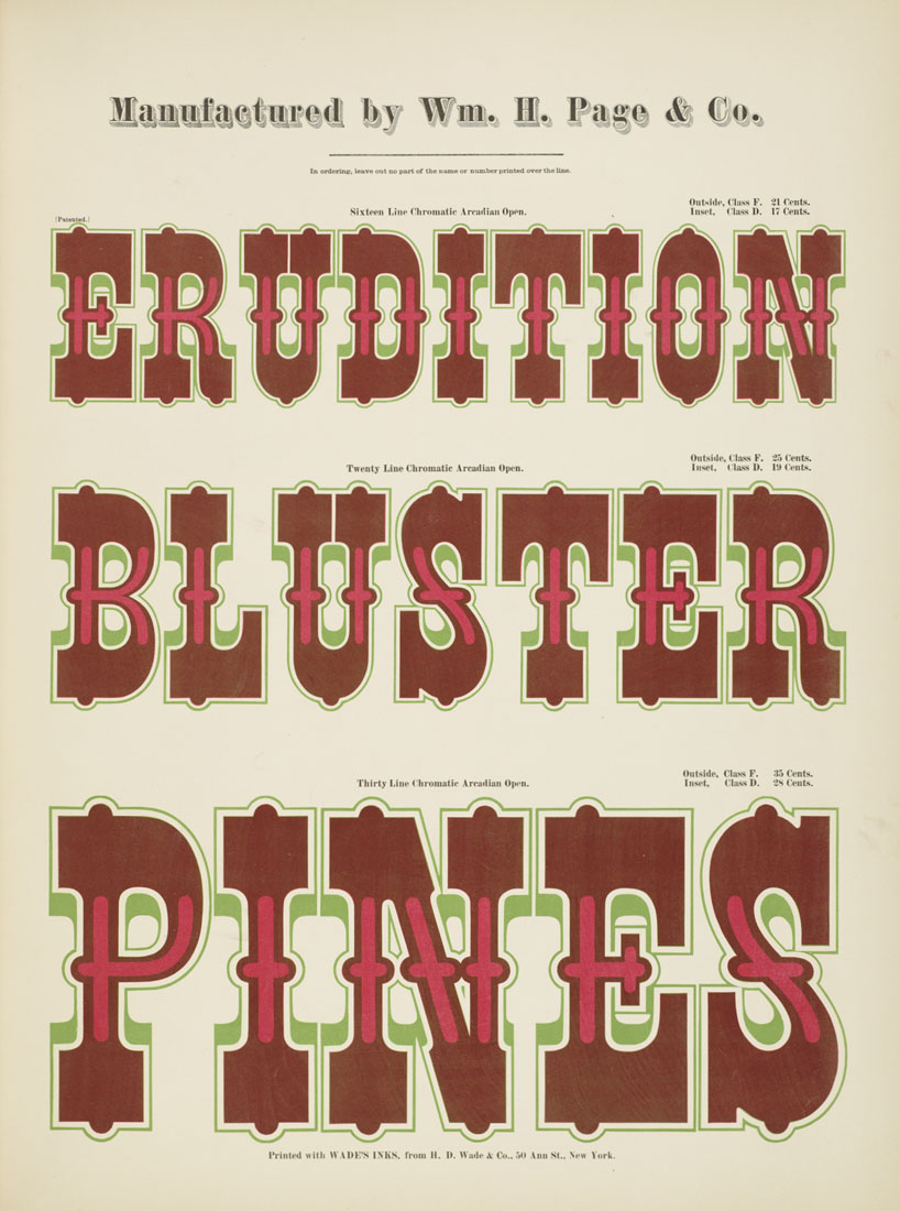 Chromatic Wood Type