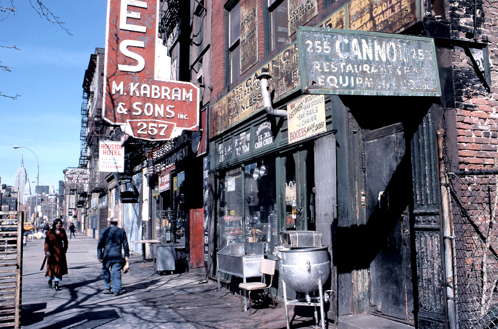At The Bowery, Downtown Manhattan. NY 1978
