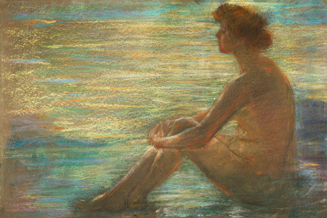 Nude against Sea by Alice Pike Barney - undated