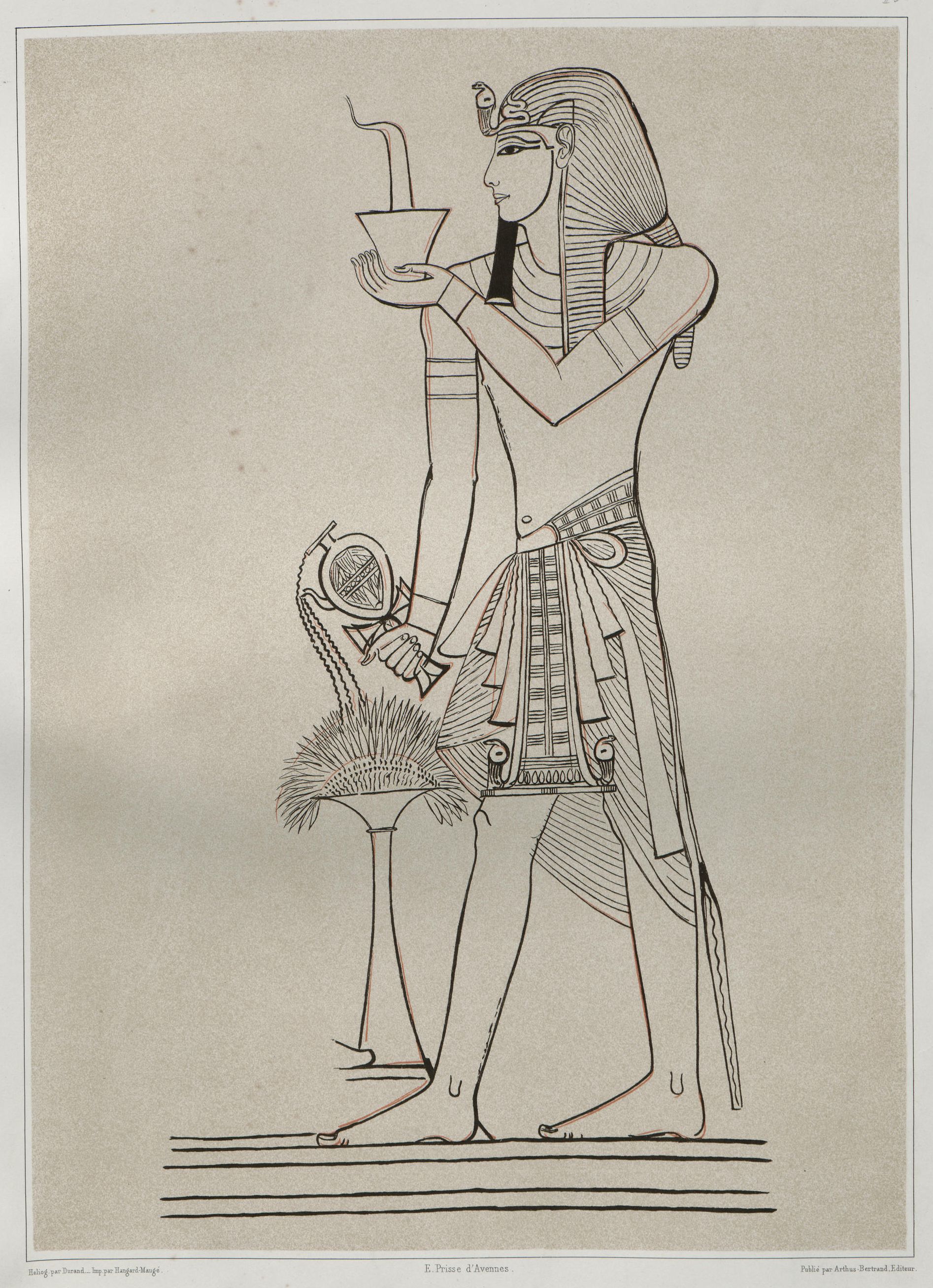 Эскиз человека в египетском стиле