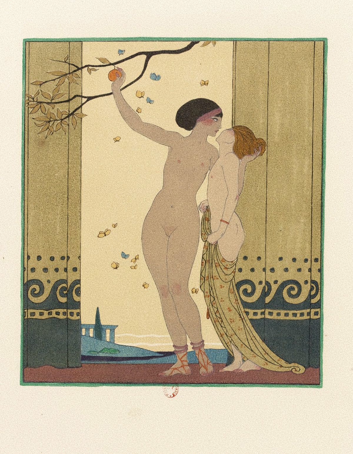 Les Chansons de Bilitis, illustrated by George Barbier 