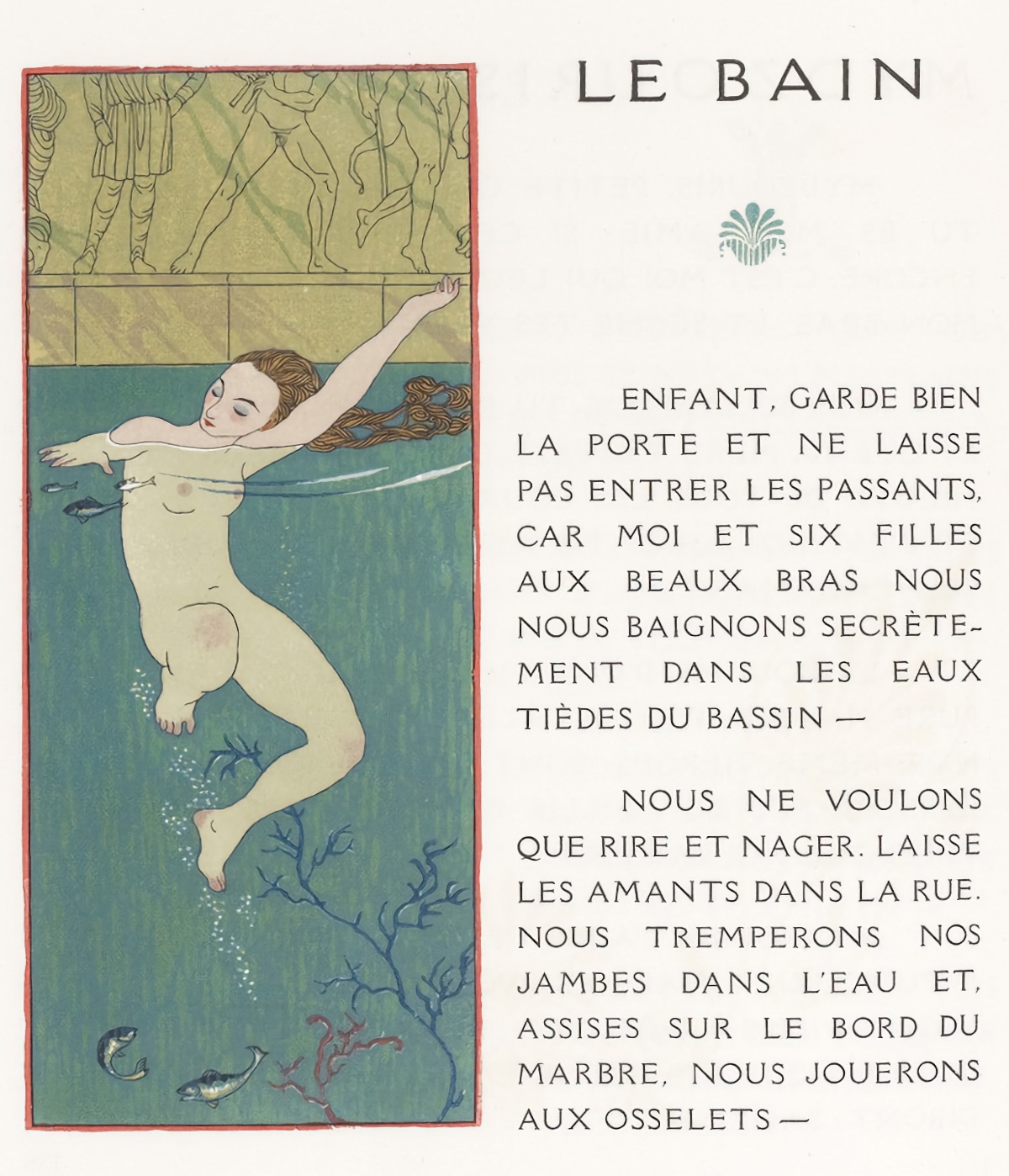 Les Chanson de Bilitis illustrated by Georges Barbier