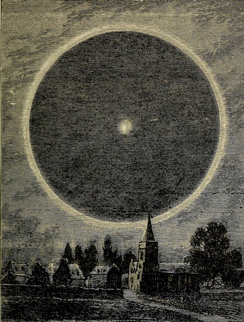Lunar Halo Flowers of the Sky by Richard A. Proctor (1879)