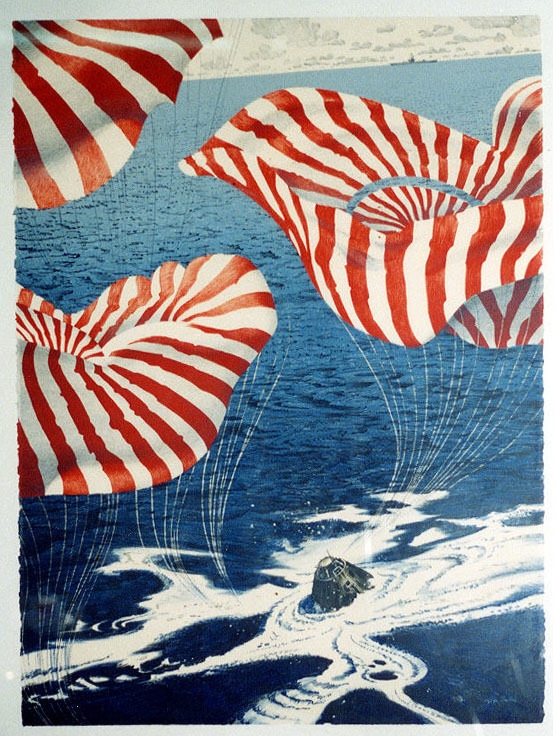 Splashdown (lithograph) 1977 by Robert T McCall