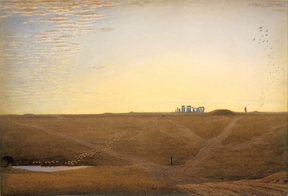William Turner of Oxford (1789–1862), Stonehenge-Twilight c.1840, Watercolour J.Paul Getty Museum, LA
