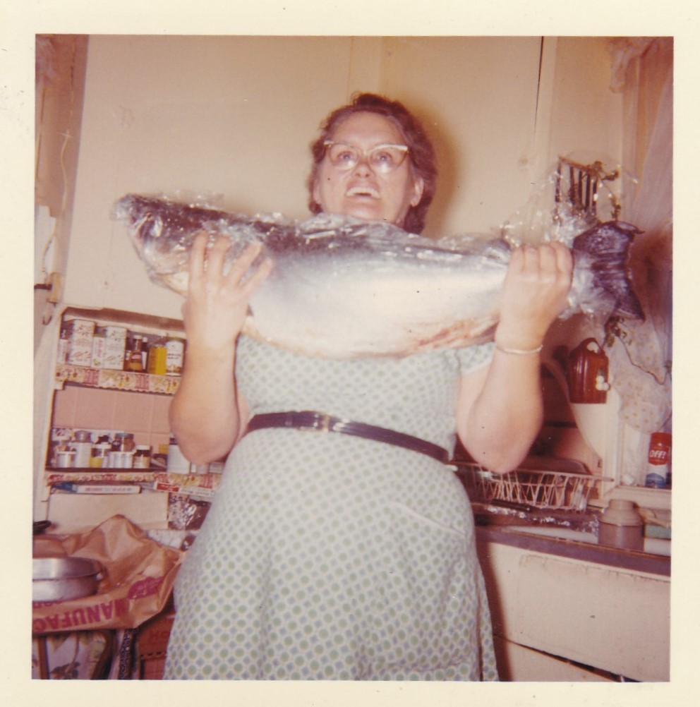 women with fish