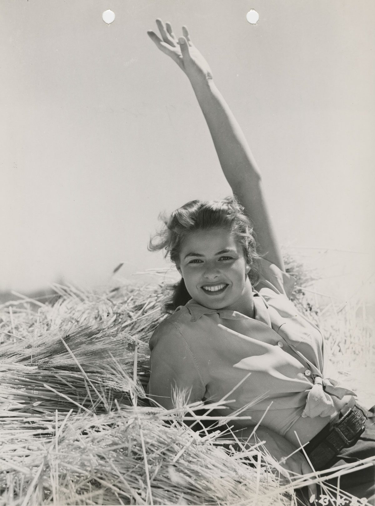 Ingrid Bergman in a publicity image for Intermezzo. From the David O. Selznick collection at the Harry Ransom Center.