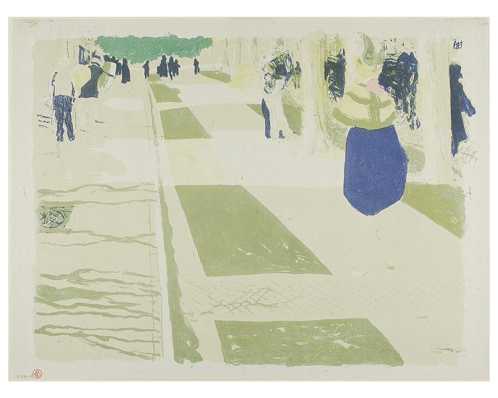 The Avenue, plate two from Landscapes and InteriorsDate- 1899 Artist- Edouard Vuillard