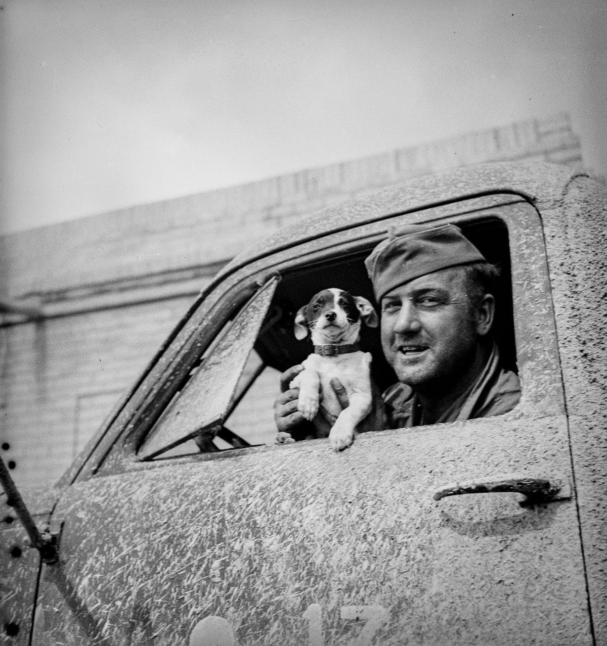 US Army trucks drivers Iran 1943