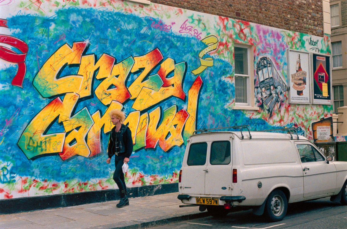 Graffiti, Basing St, Notting Hill, Kensington & Chelsea, 1987
