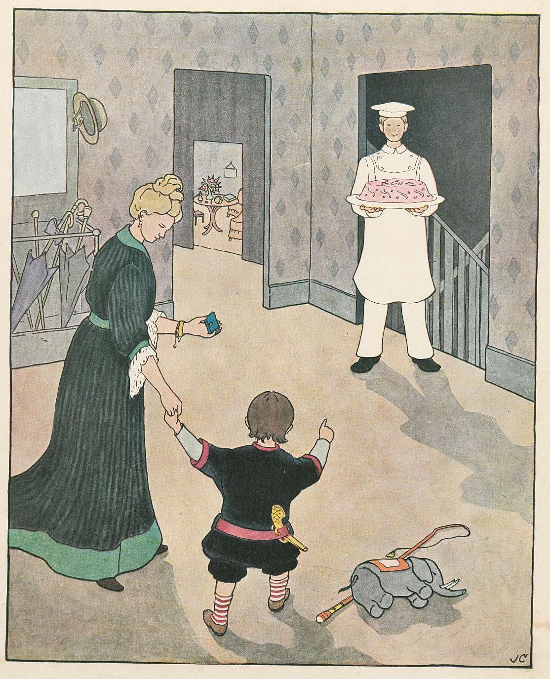 Kinderbuch Wer kommt? (Who's Coming?) 1910