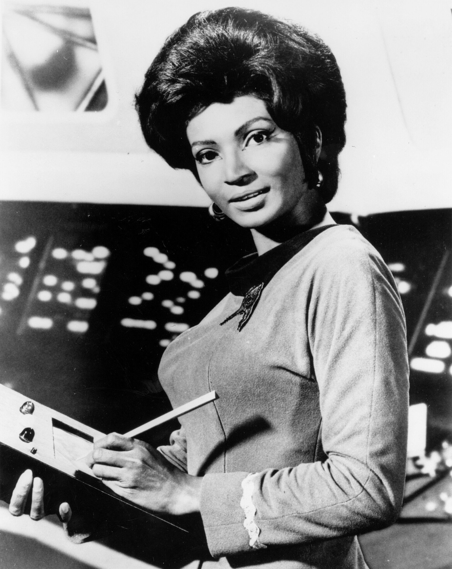 Nichols as Lieutenant Nyota Uhura on Star Trek, 1967