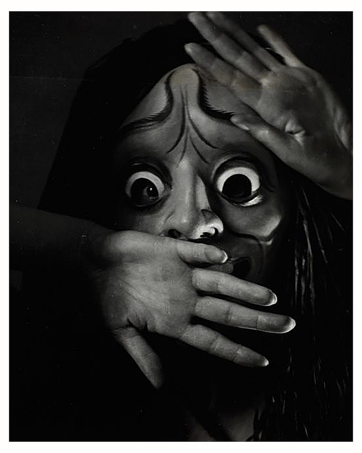 Rudolf Koppitz – Mask, The dancer Hedy Pfundmayr, 1930