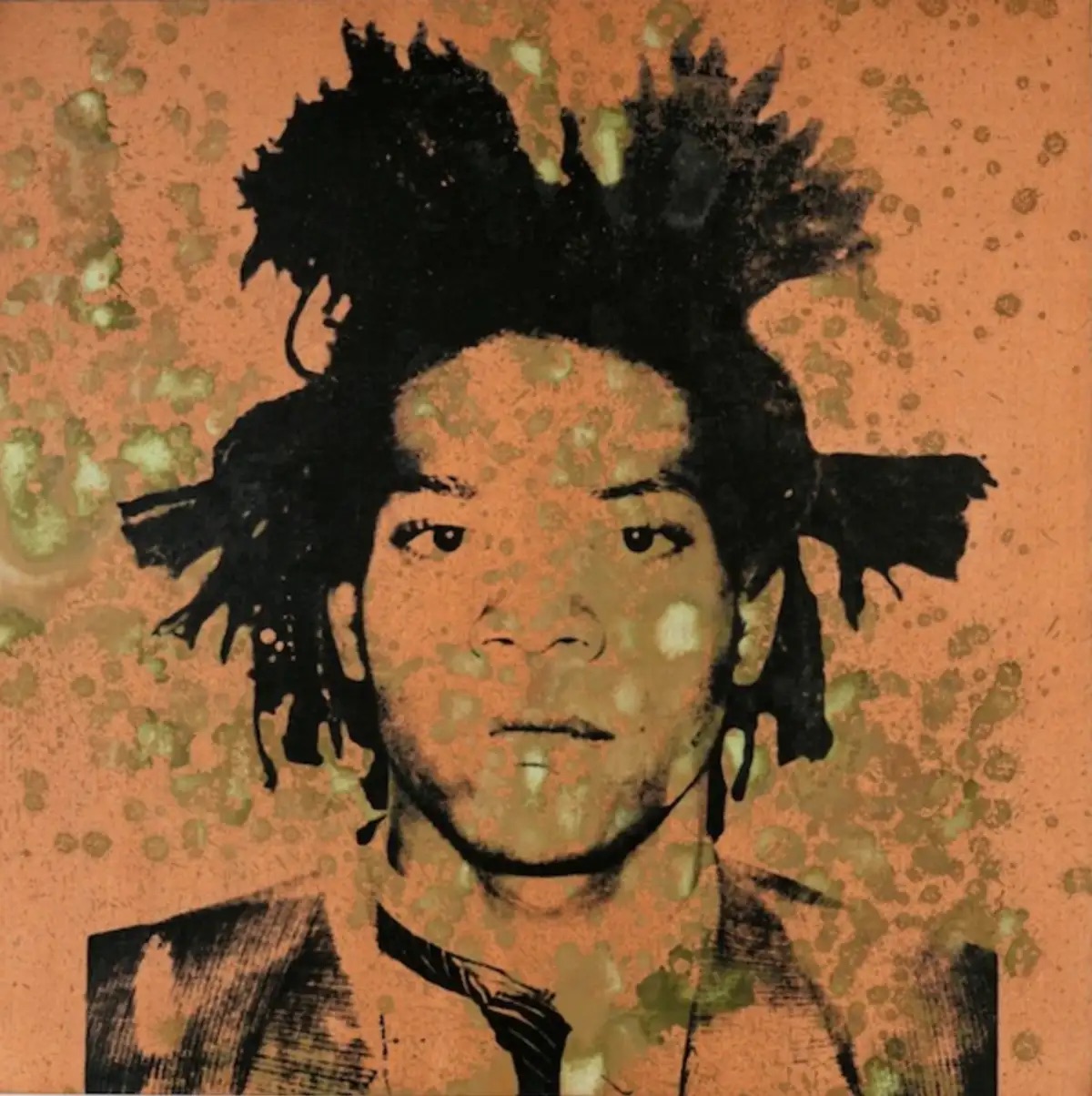 The Portrait of Basquiat by Warhol, fruition of their partnership, that sold for $34,700,000. (Image © Christie's : Jean-Michel Basquiat © Andy Warhol 1982)