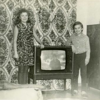 Found Photos: Mid-Century Soviets Standing By Their TVs