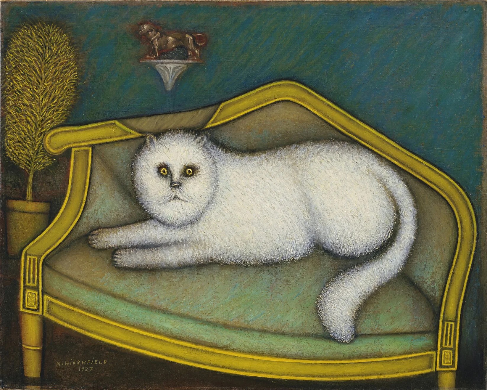 Morris Hirshfield Angora Cat 1937-39 (dated on painting 1937)
