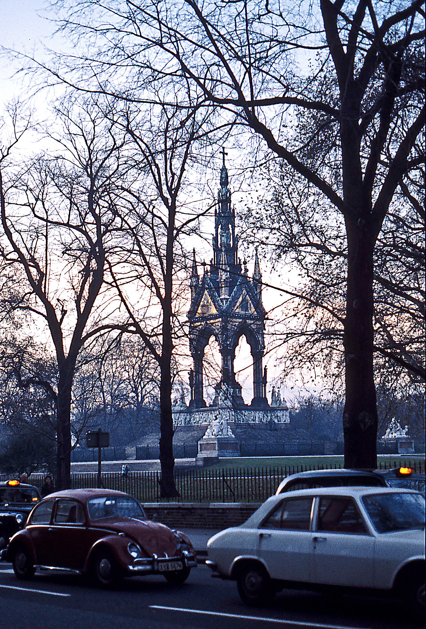 The Albert Memorial, Kensington Gardens, November 1975