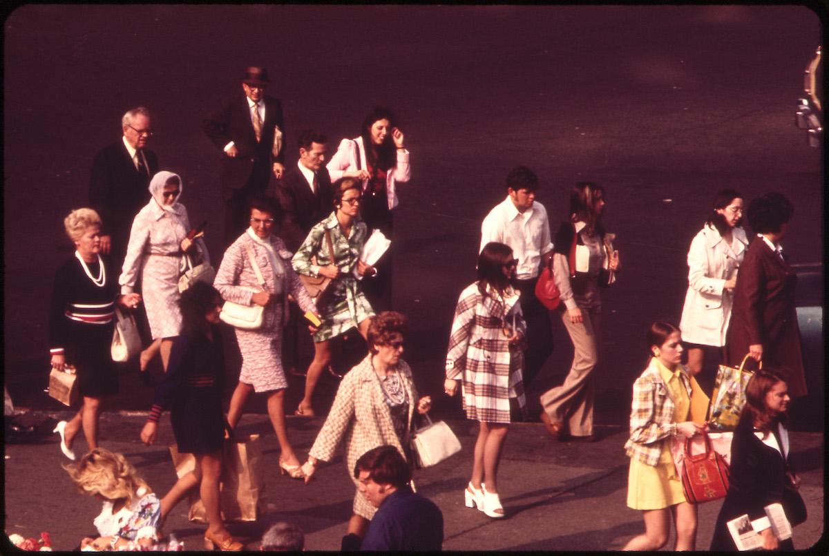 Commuters Entering the Terminal of the Staten Island Ferry 05/1973
