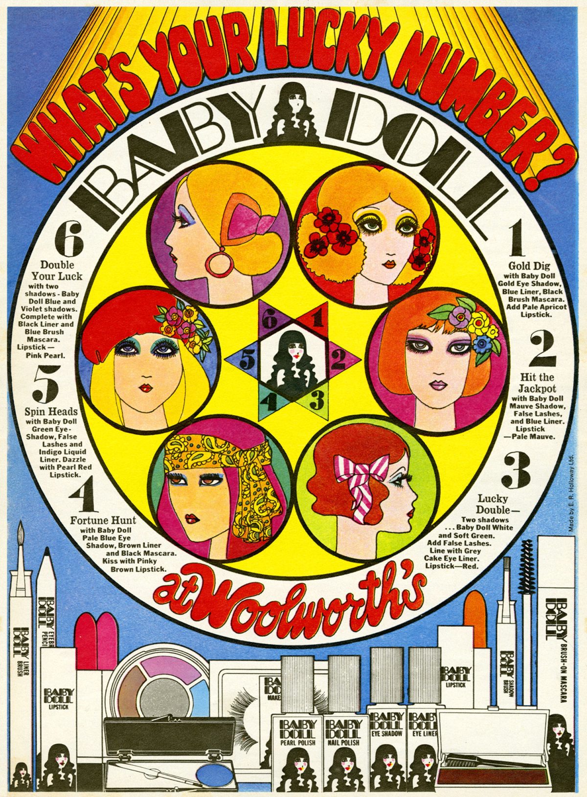 Groovy Ads That Sold Woolworths’ UK Line of Baby Doll Cosmetics - Flashbak