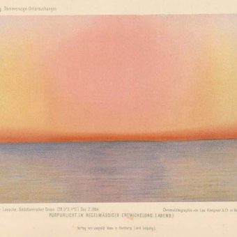 Painting The Celestial Afterglow after Krakatoa, 1888