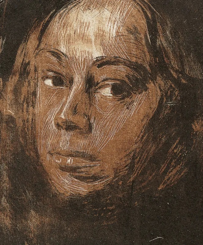 Käthe Kollwitz, Self-Portrait Looking Left, 1901