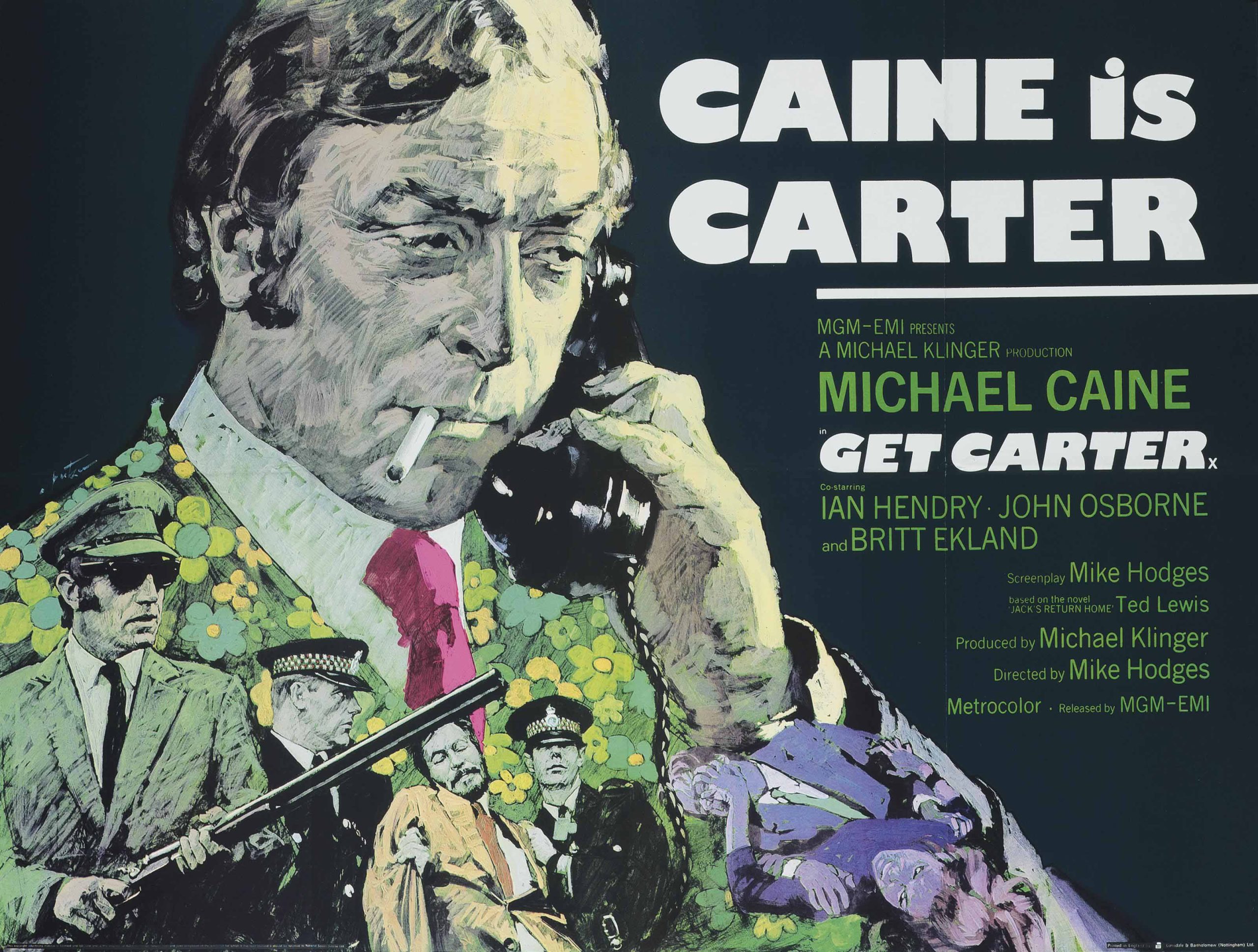 Putzu's poster for Get Carter, 1971.