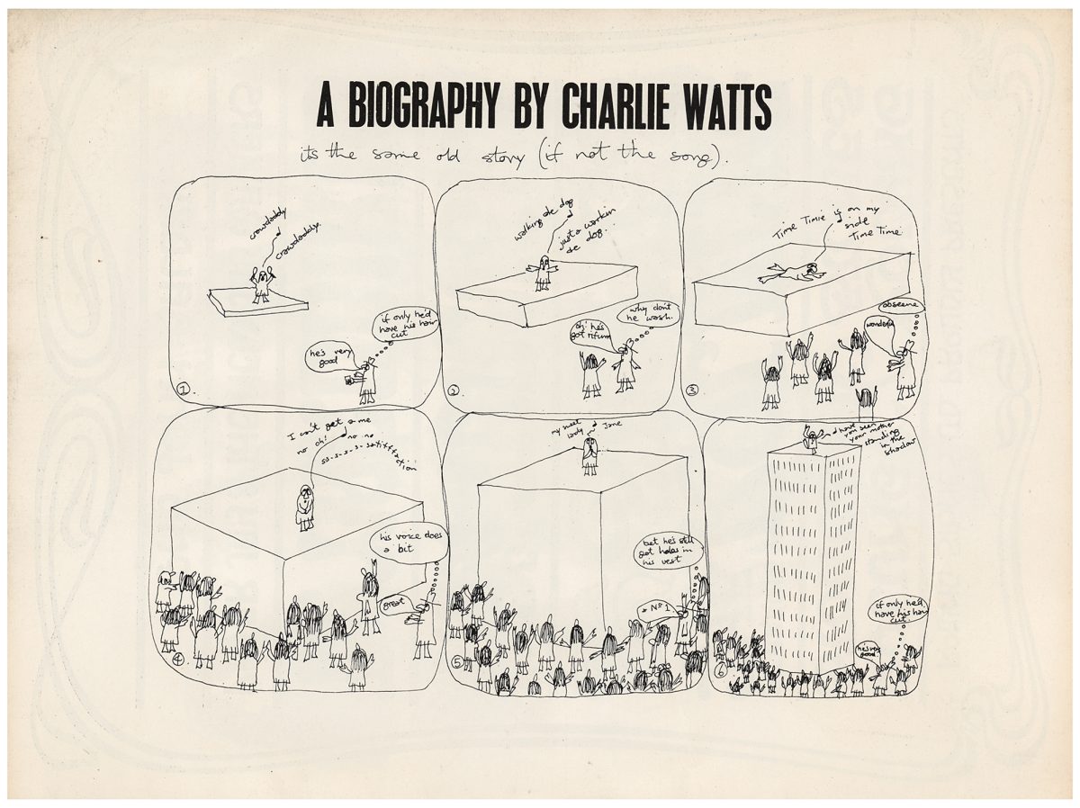 Rolling-Stones-1966-Tour charlie watts cartoon