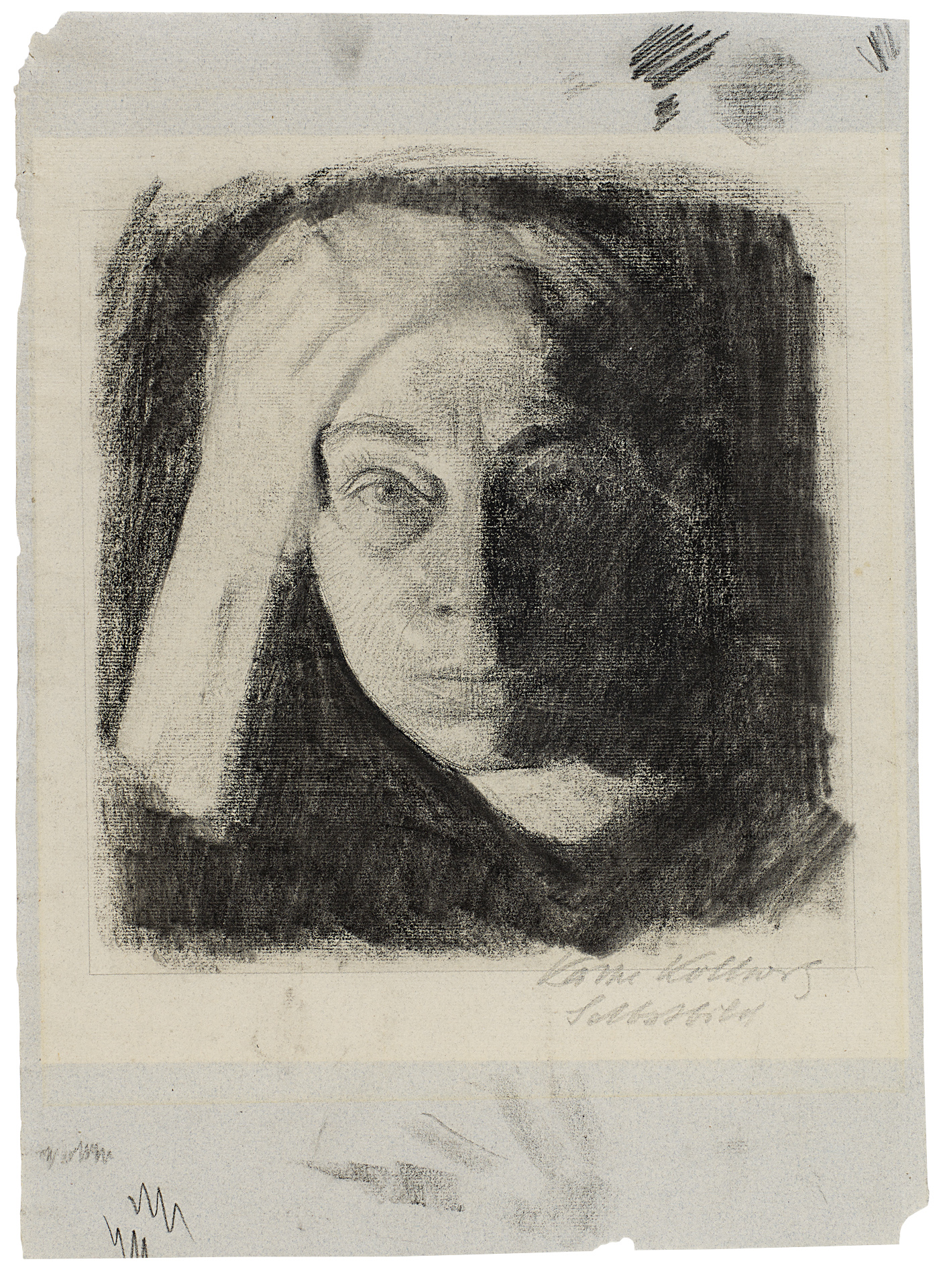 Self-portrait en face, c 1910