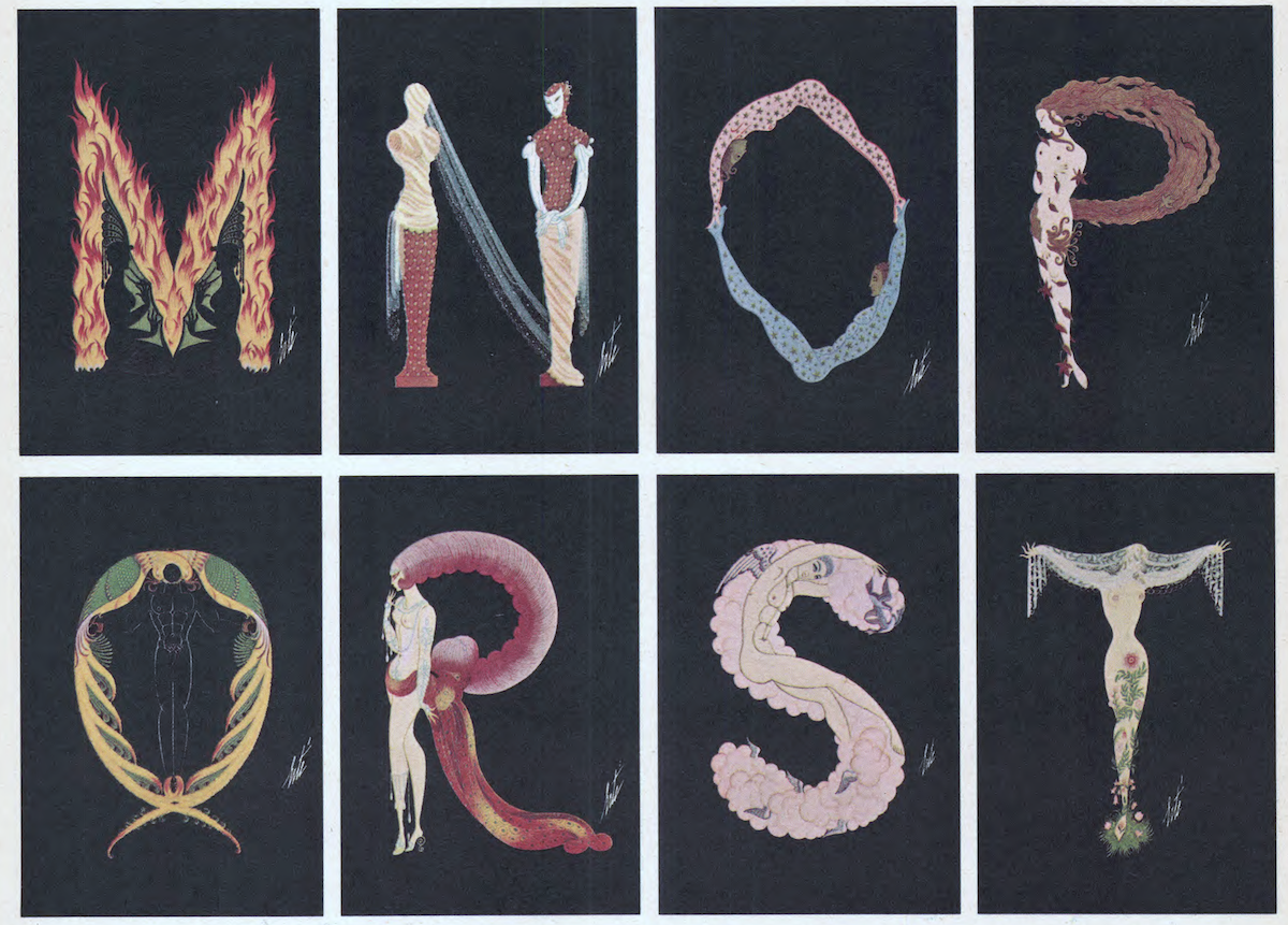 Erte alphabet-