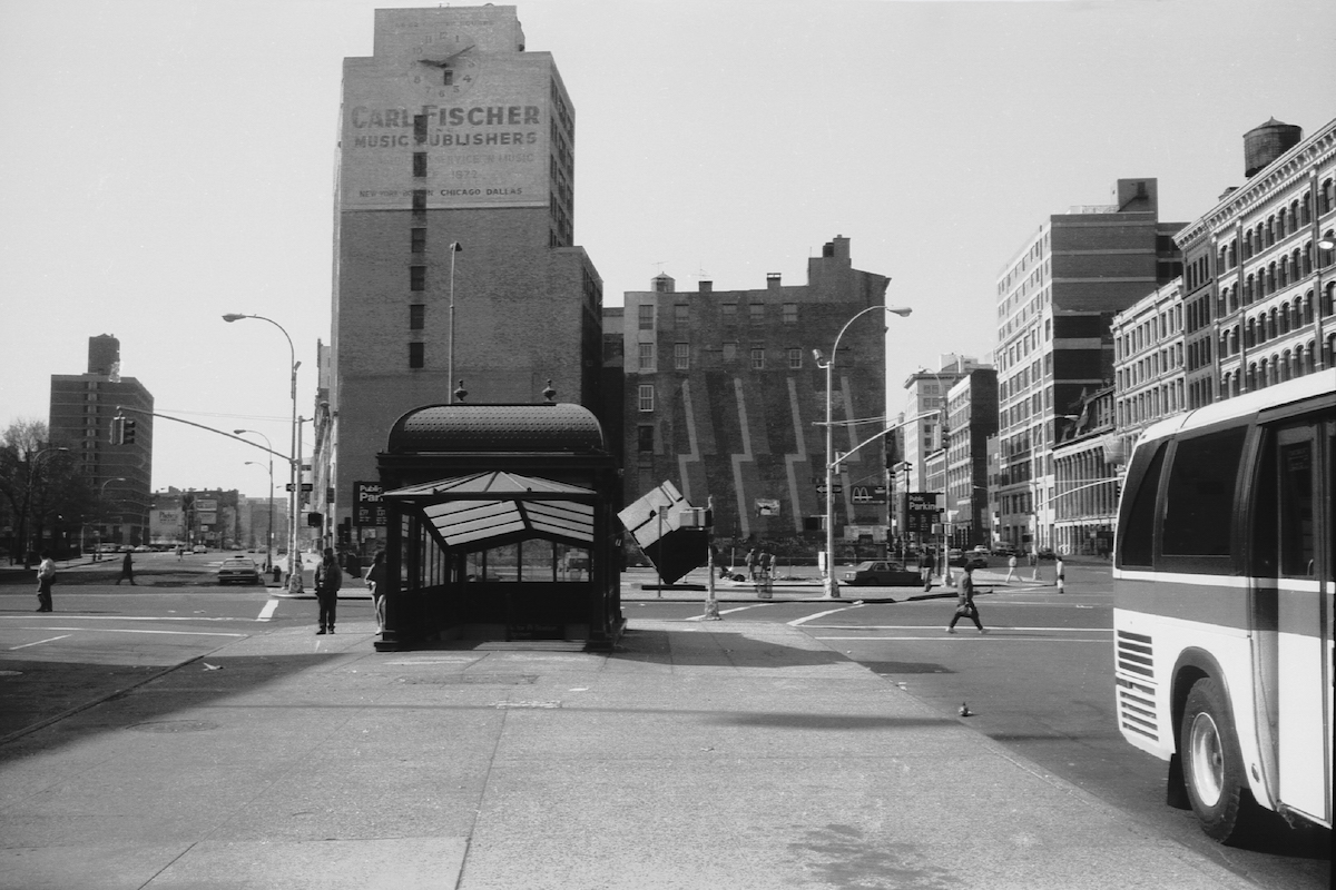 Astor Place, NYC in the 1980s by John Fensten