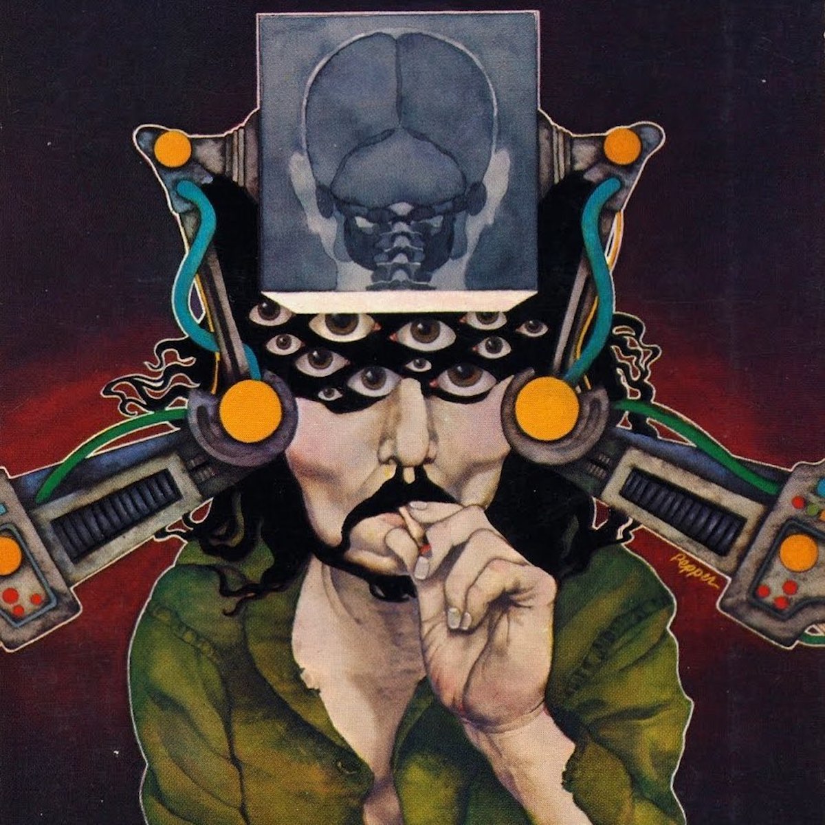 Bob Pepper cover art for the DAW Books 1984 edition of Philip K. Dick’s “A Scanner Darkly.”