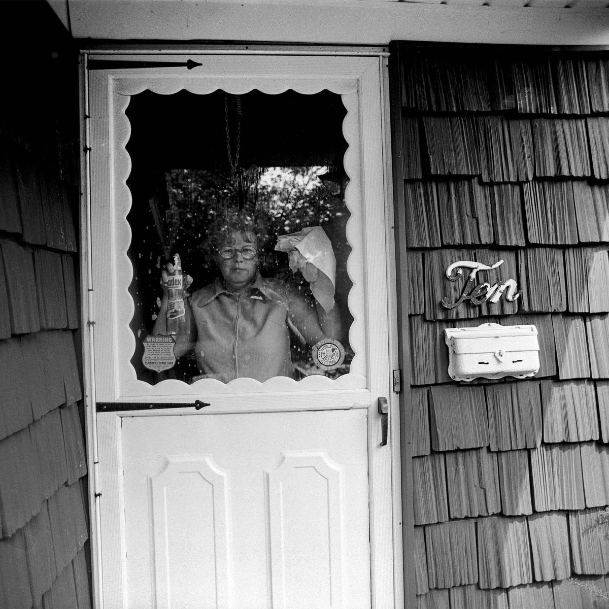 “Marion Windexes Window” (1976). North Massapequa, New York