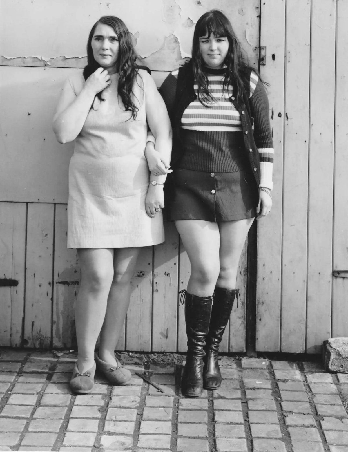 Mother and daughter Letitia Street, Middlesbrough, 1974