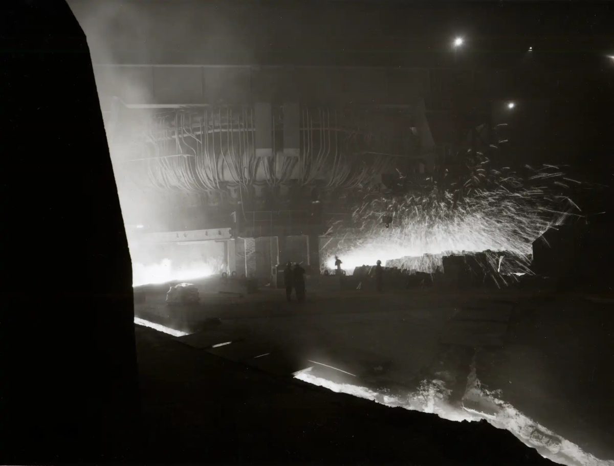 Redcar Blast Furnace, Teesside, Christmas Eve, 1983