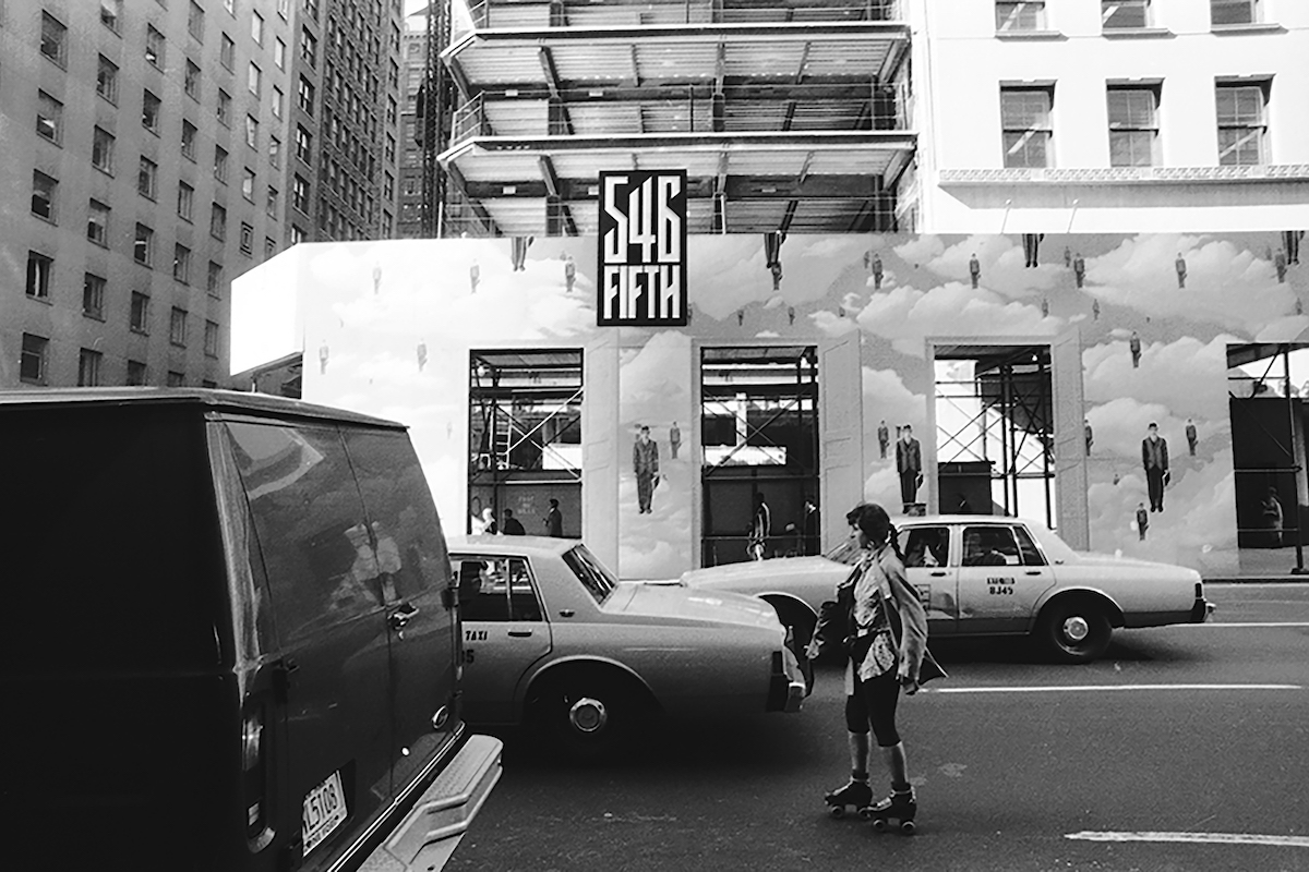 Roller skates on 5th Avenue NYC by John Fenster 1980s