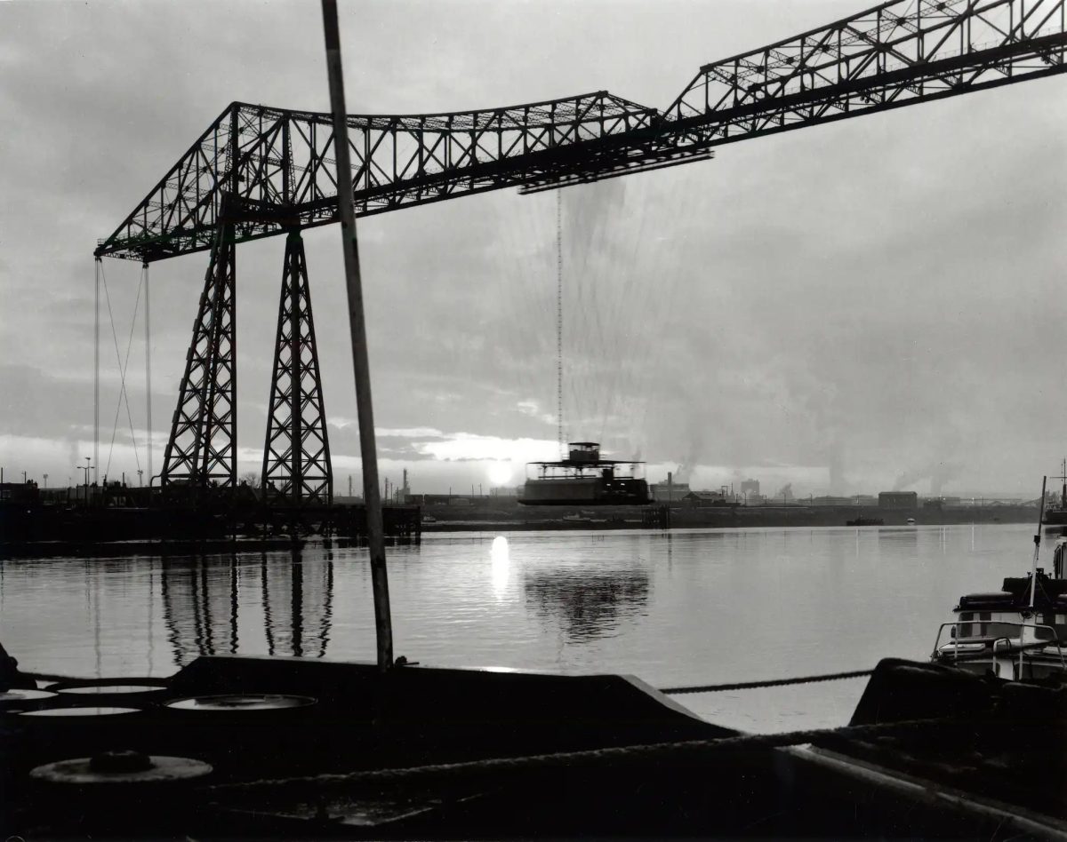 Transporter Bridge between Middlesbrough and Haverton Hill on the River Tees, 1987