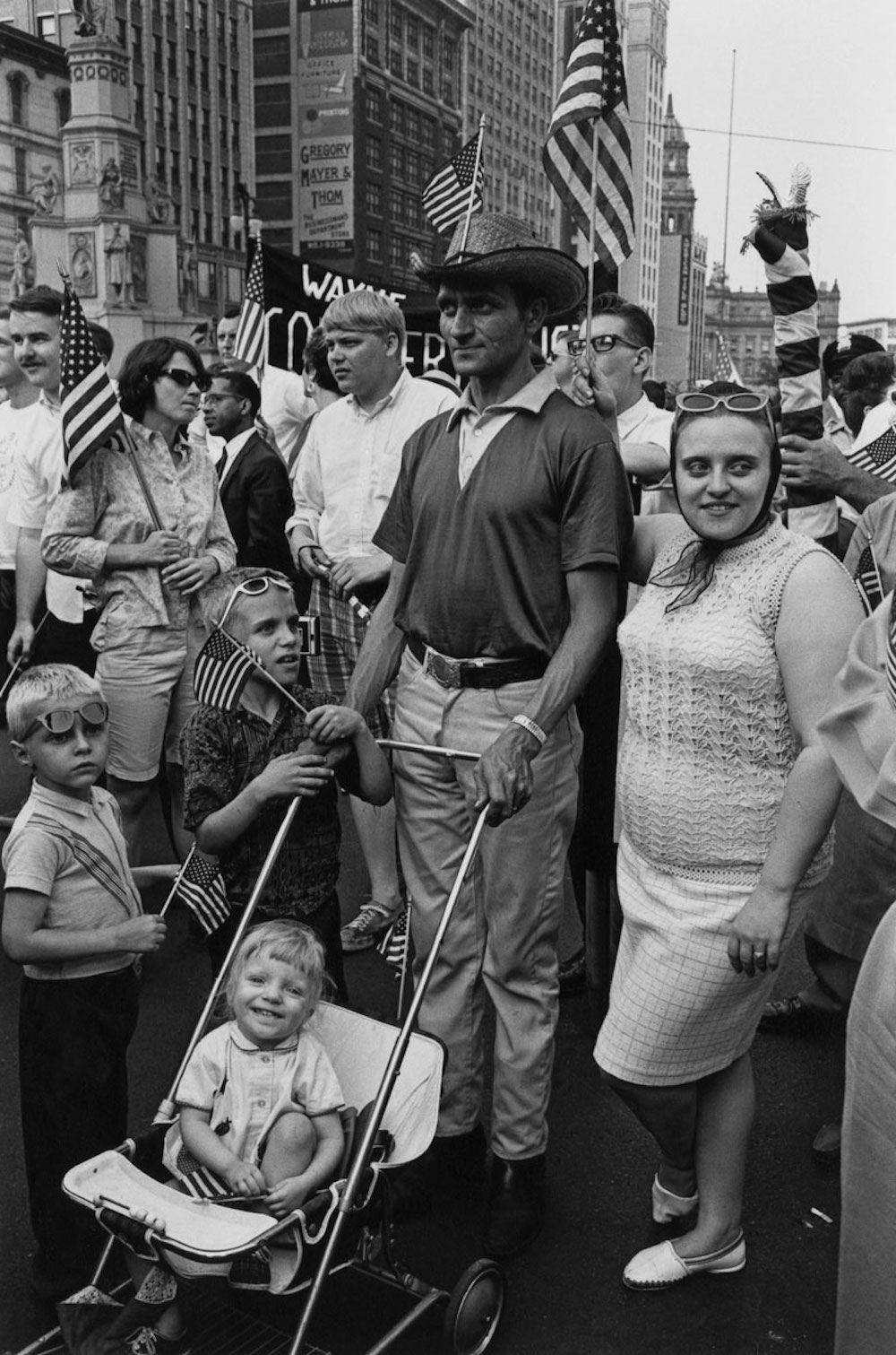 Enrico Natali (American, b. 1933) Spectators at an Armed Forces Day parade, Detroit, 1968