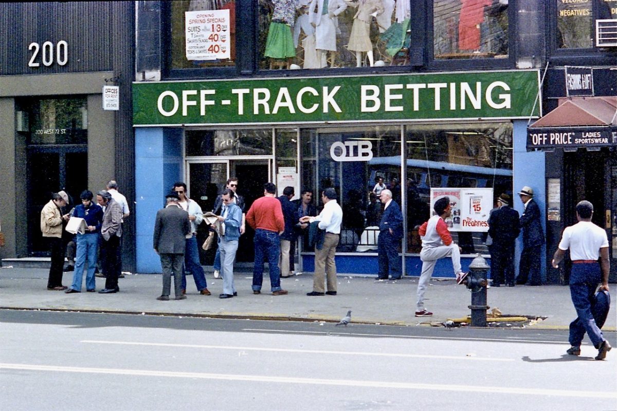 Off-Track Betting Upper west side store Manhattan NYC 1980s 