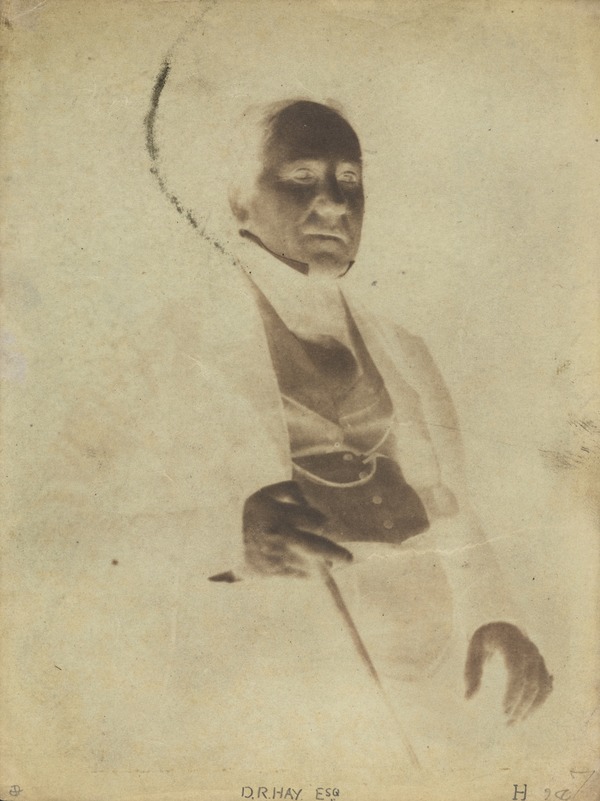 Calotype negative of David Ramsay Hay, ca. 1845