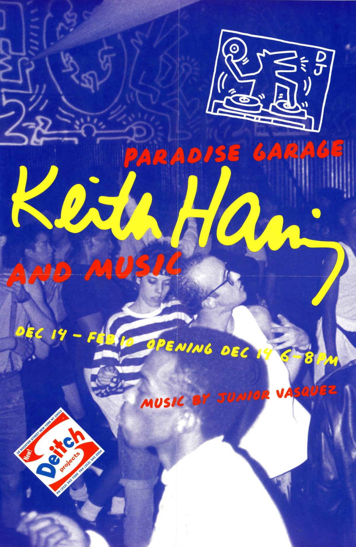 Keith Haring, Paradise Garage- Keith Haring and Music, Deitch Projects, Flyer:Poster, 200