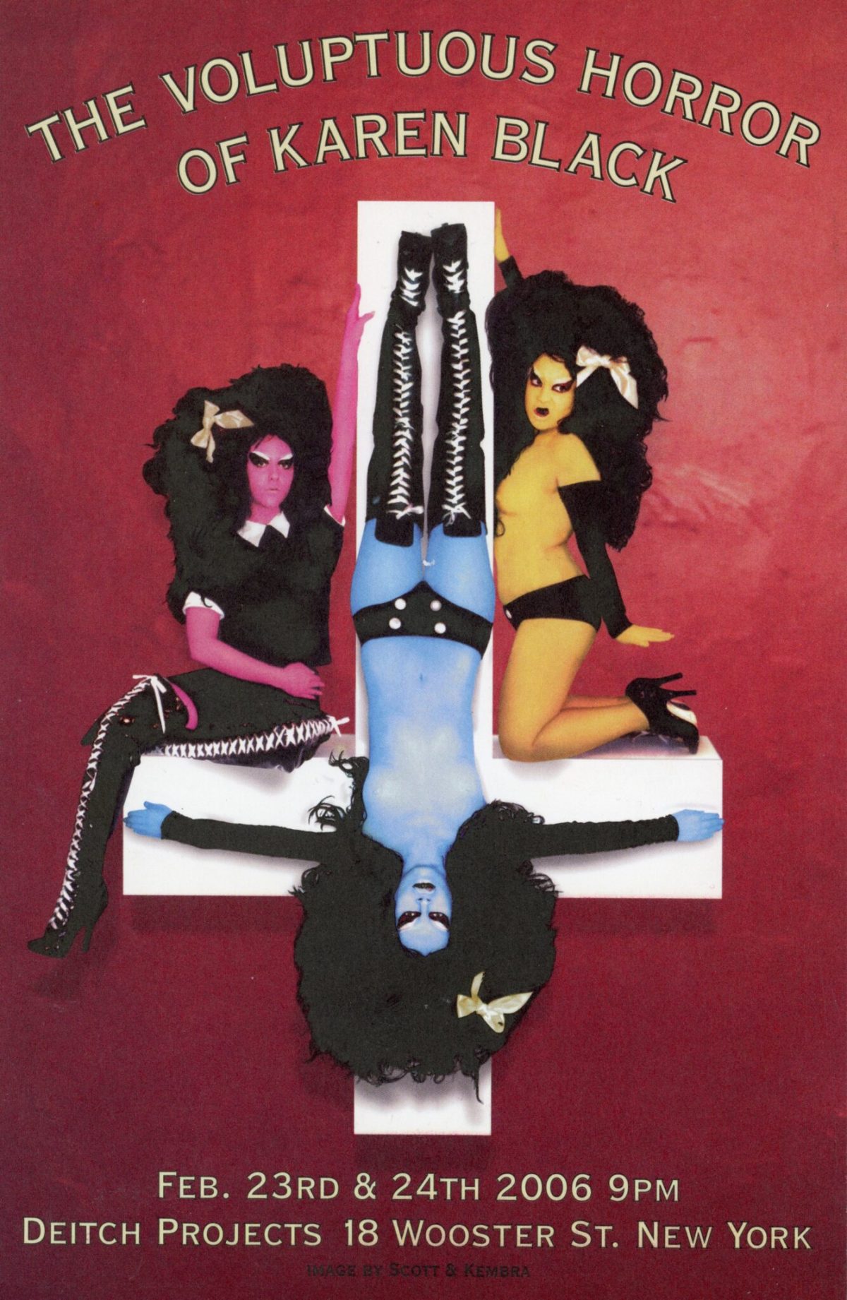 Kembra Pfhaler, The Voluptuous Horror of Karen Black, Deitch Projects, Card, 2006