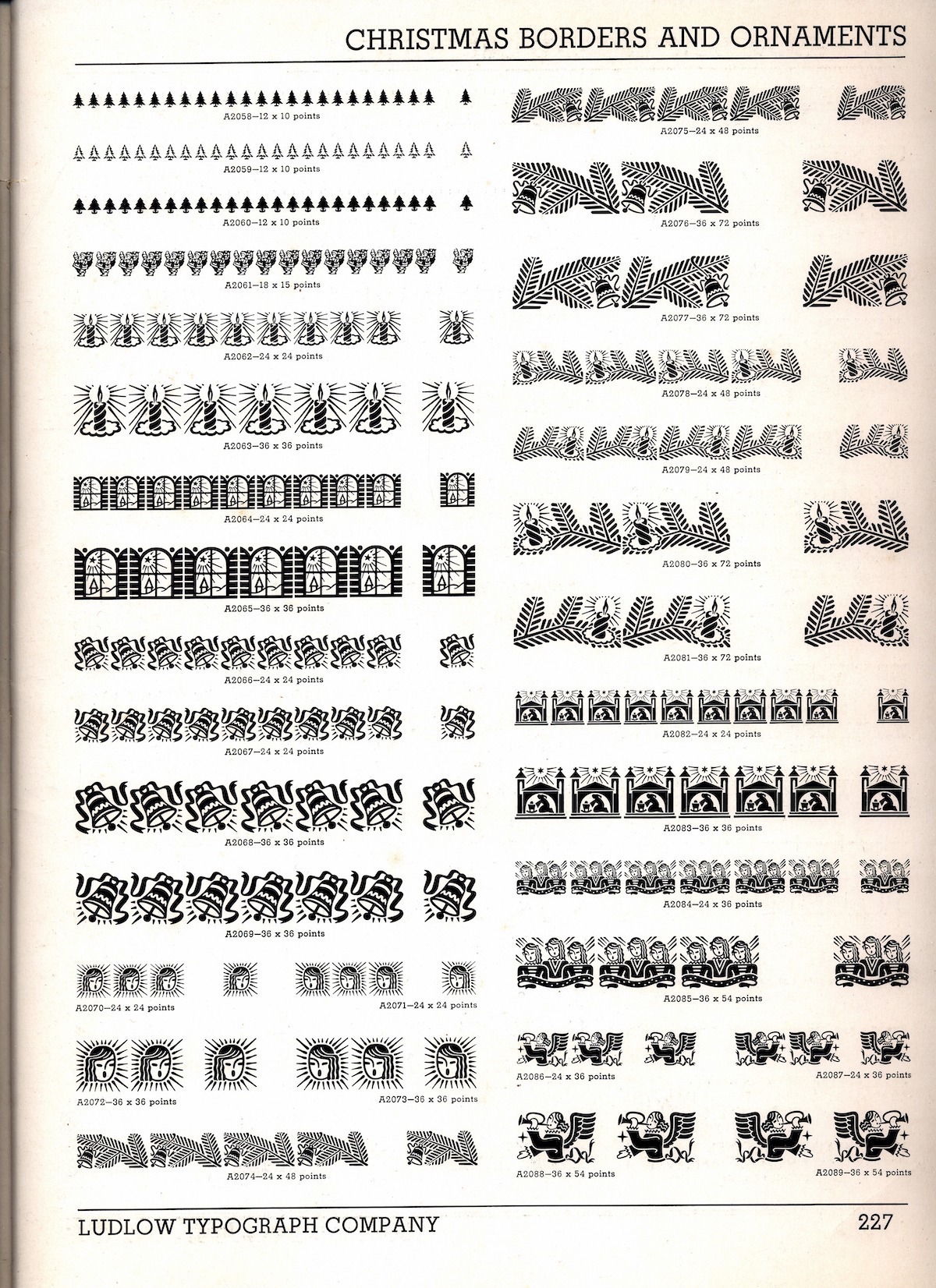 Ludlow Typography specimens 