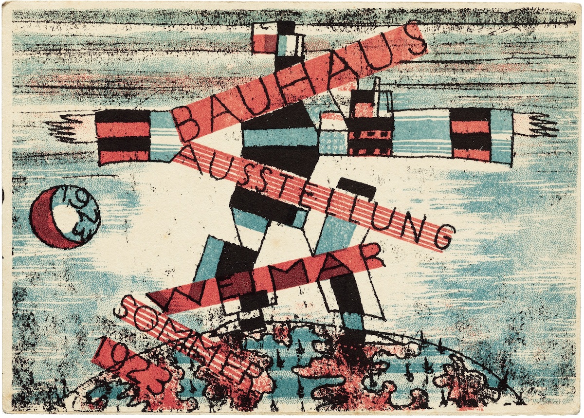 Ludwig Hirschfeld-Mack Postcard 15, Weimar State Bauhaus Exhibition 1923 (Karte 15, Staatliches Bauhaus Weimar Ausstellung 1923)