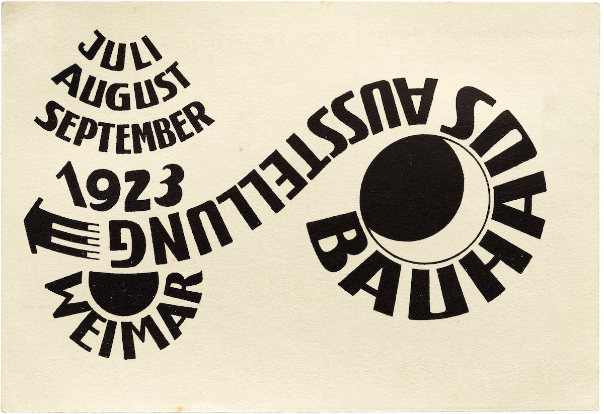 Ludwig Hirschfeld-Mack Postcard 16, Weimar State Bauhaus Exhibition 1923 (Karte 16, Staatliches Bauhaus Weimar Ausstellung 1923)